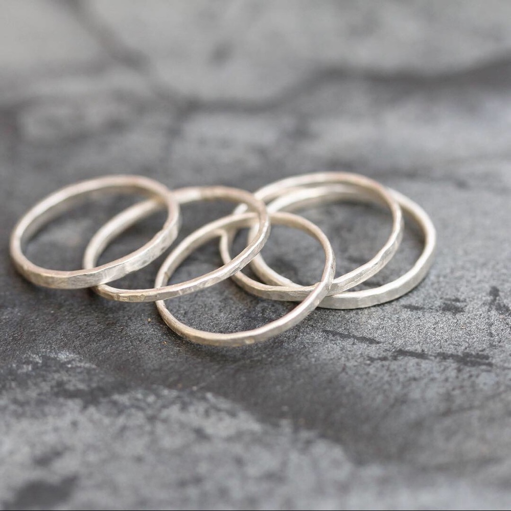 Tiny Silver Rings/ Stackable Silver Rings